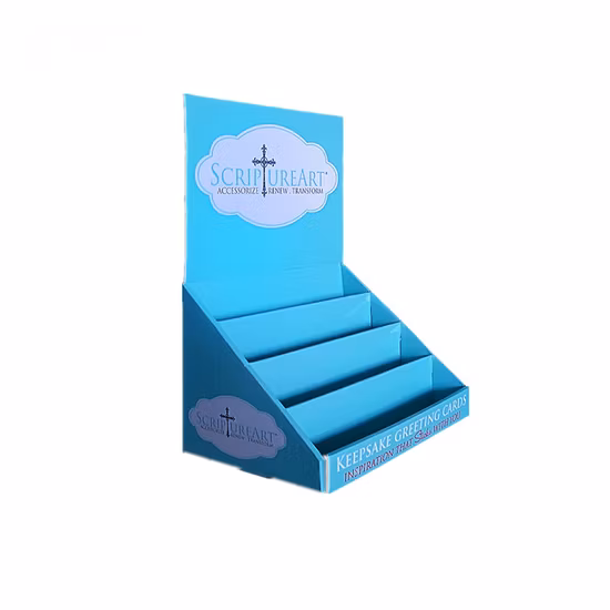 Suporte de exposição de piso dobrável pop de exposição de publicidade em loja de varejo de promoção de papelão personalizado