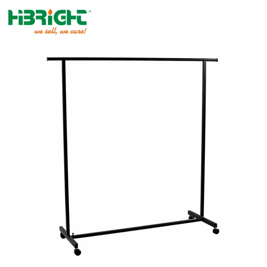 Rack de roupas para roupas com rolamento duplo de trilho duplo com nova combinação de design