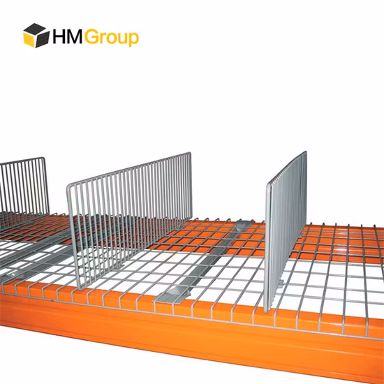 Clipe em divisores de malha de metal galvanizado para rack para armazém